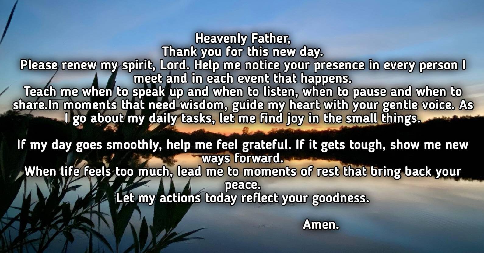 Morning prayer