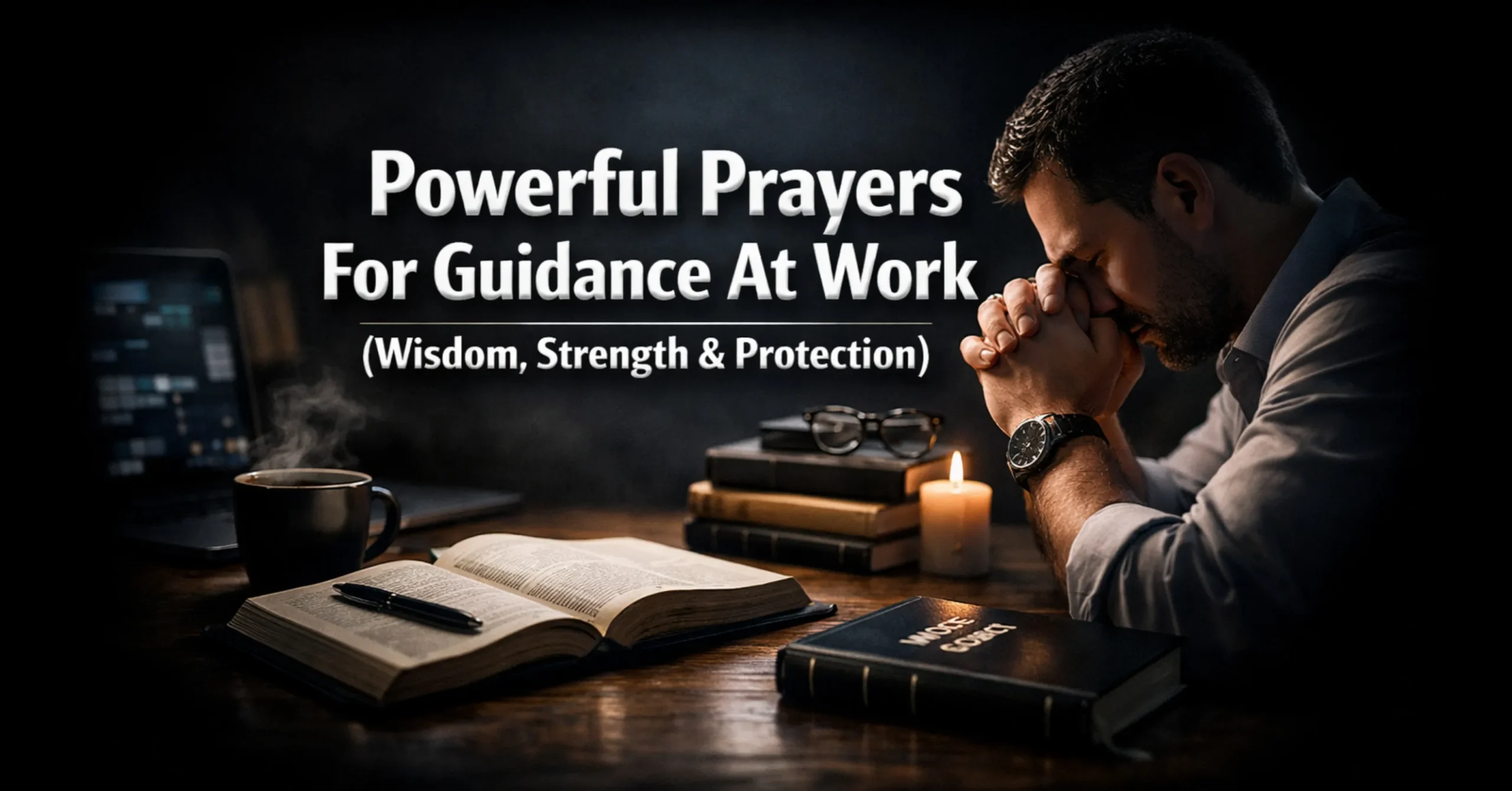 Prayers for guidance at work asking God for wisdom, strength and protection in workplace