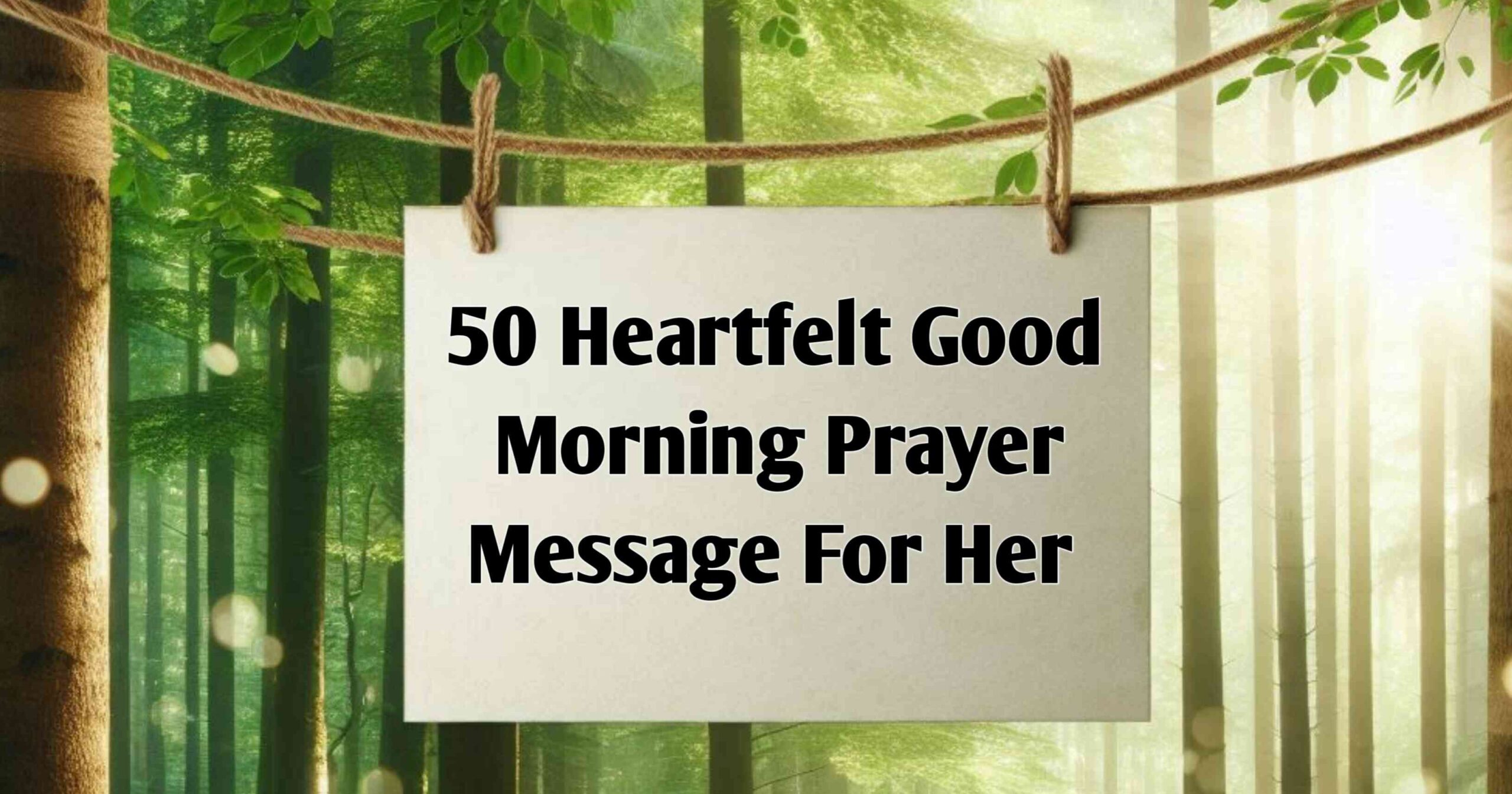 Good Morning Prayer for Her