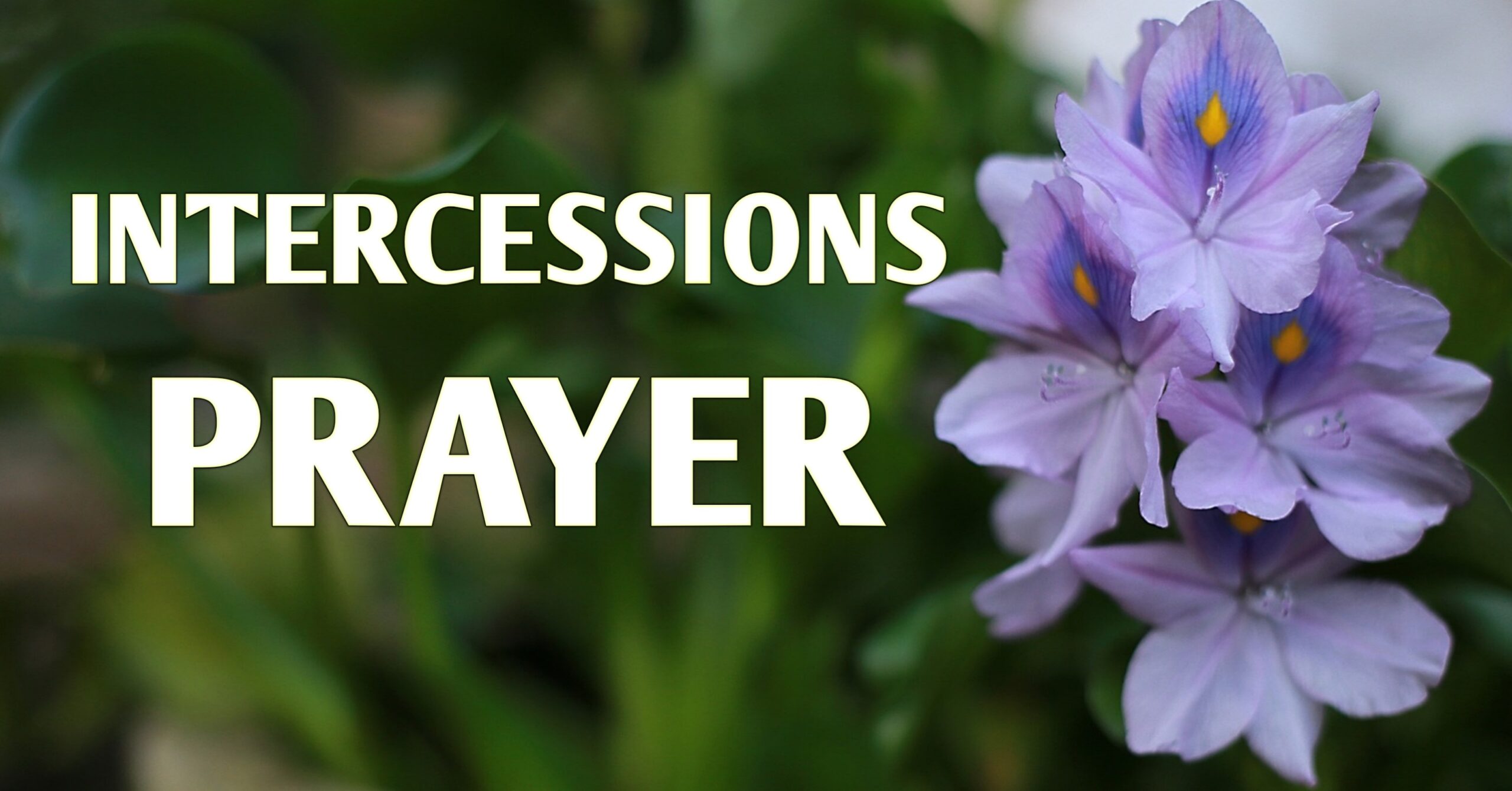 General intercessions prayer of the faithful