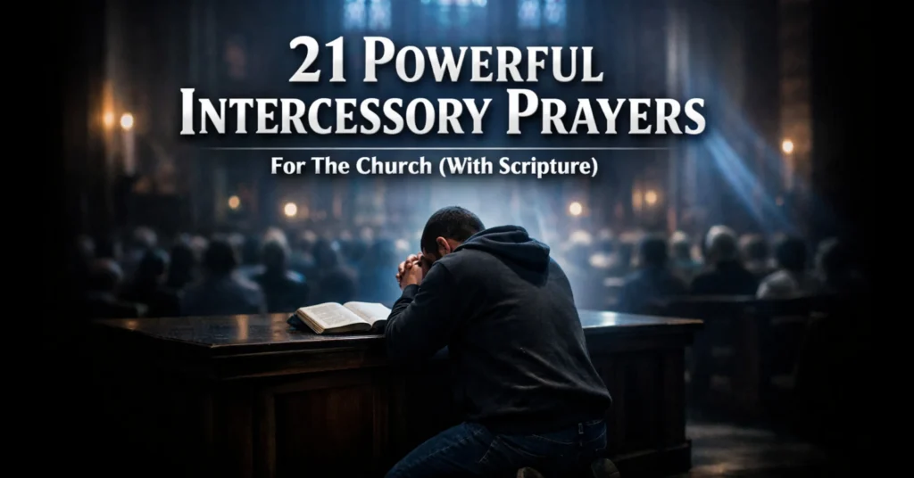 21 Powerful Intercessory Prayers for the Church (With Scriptures)