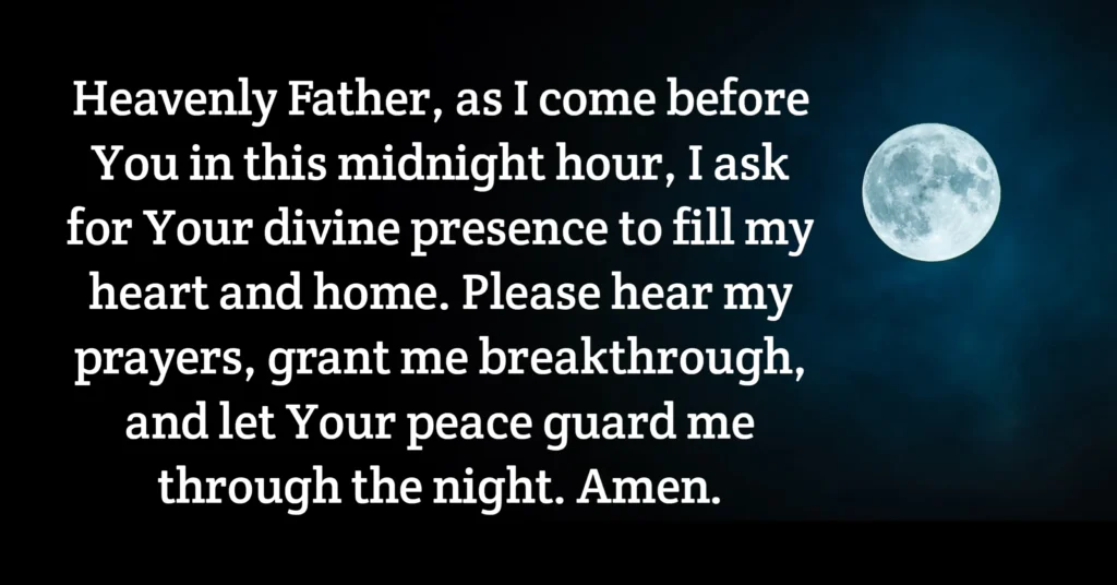 35 Powerful Midnight Prayer Points with Bible Verses