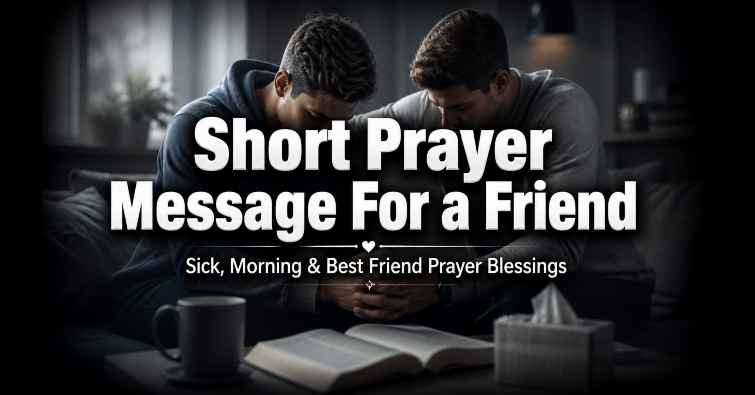 Short prayer message for a friend with heartfelt blessings, healing prayer, and Bible verses for friendship