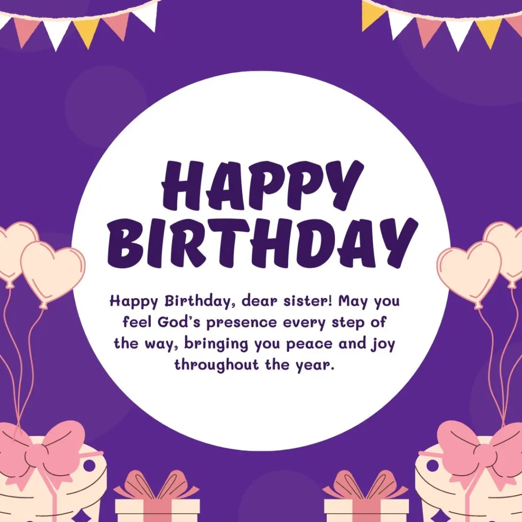 birthday prayer for my sister