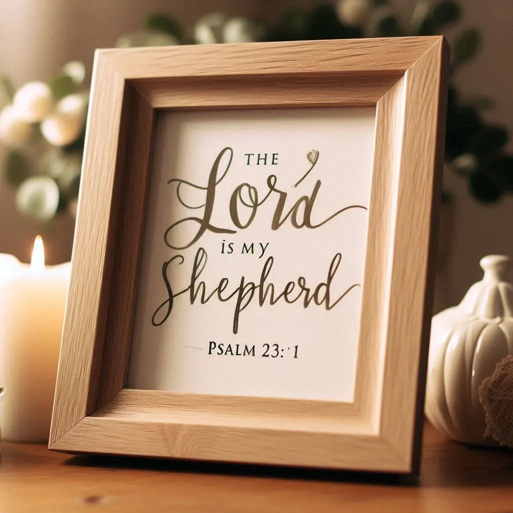 The Lord is my Shepherd – Psalm 23:1