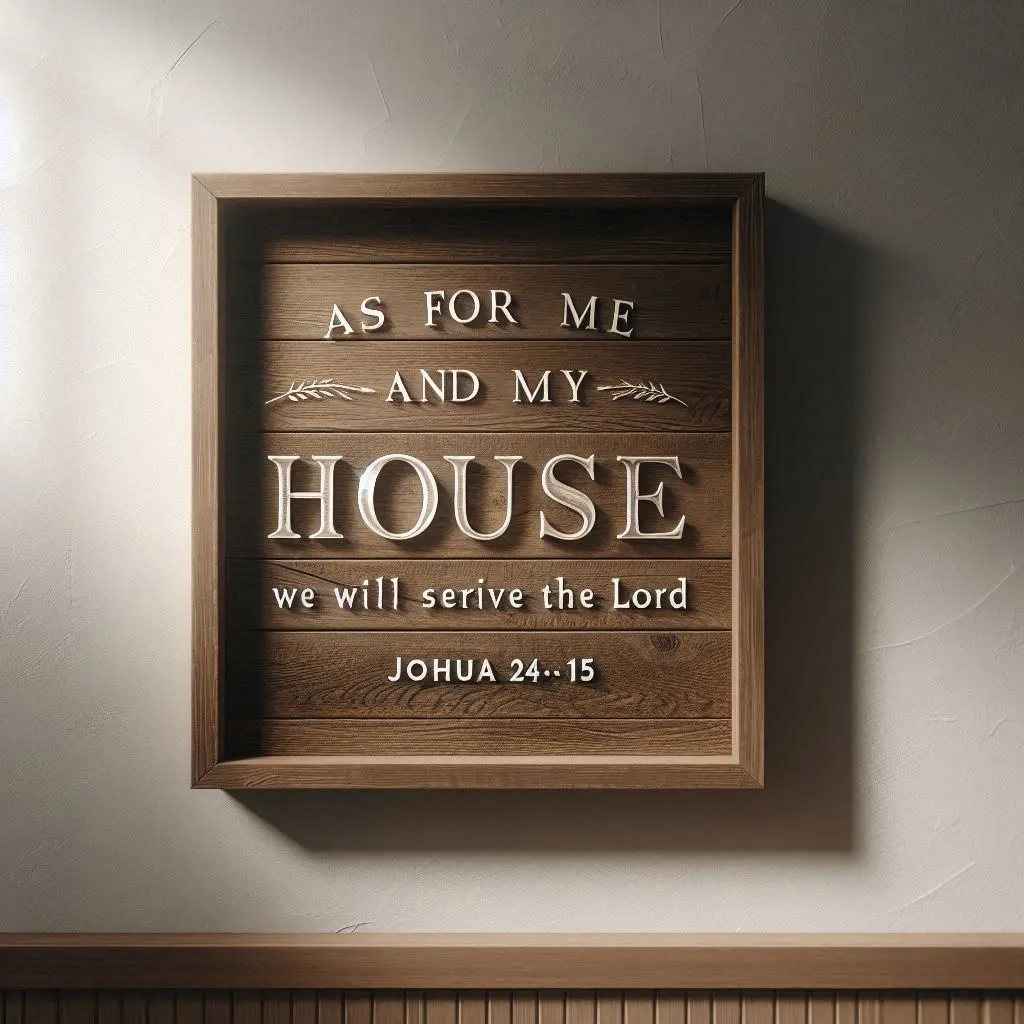 Wooden Wall Art with Scripture