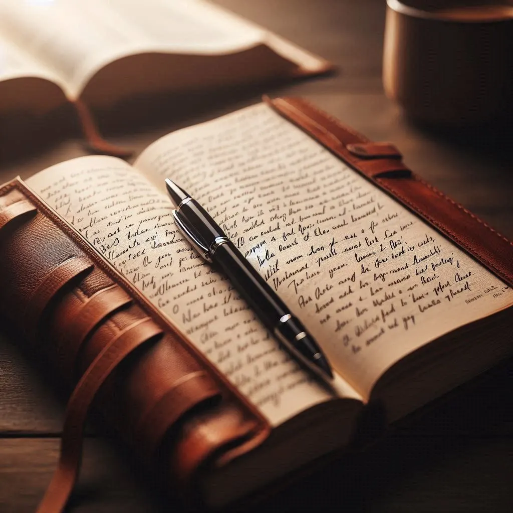 Leather Journal with Scripture