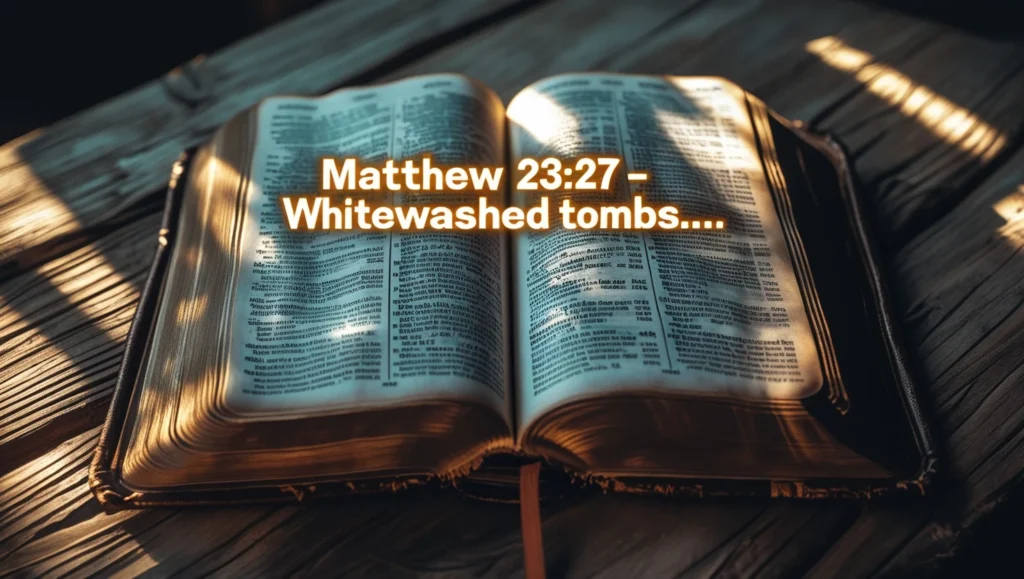 Matthew 23:27‑28 – “Whitewashed tombs…”