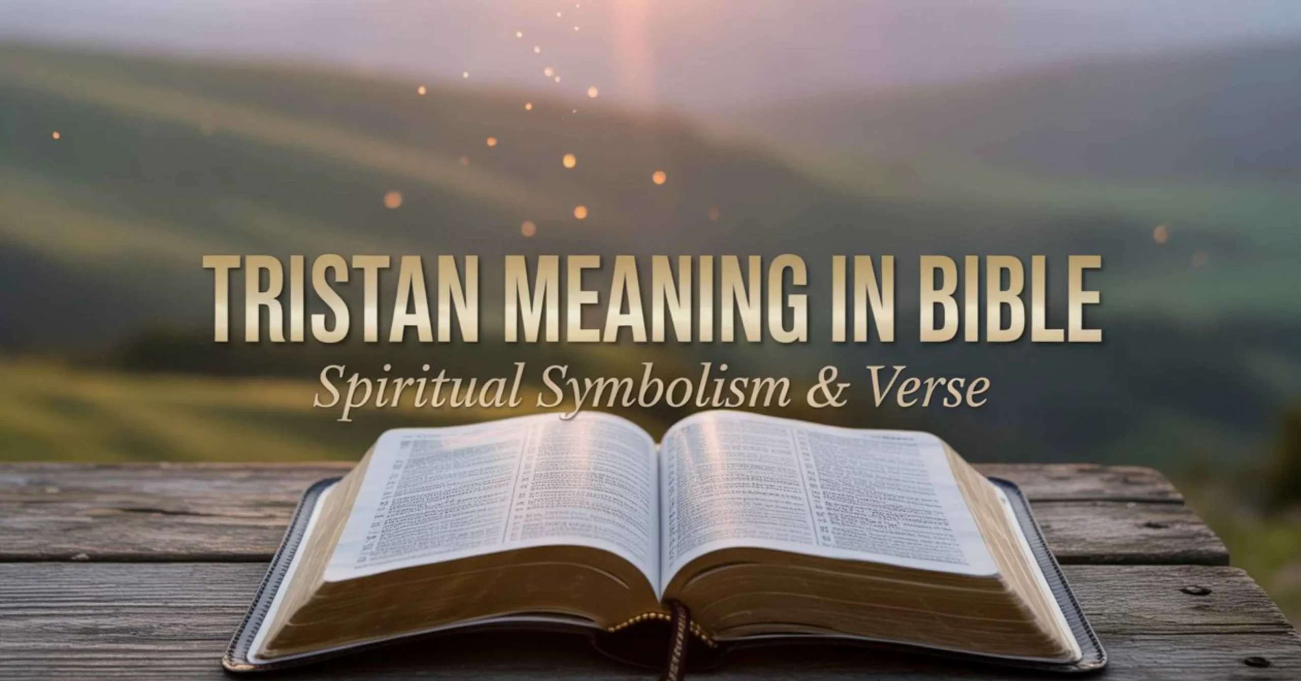 Tristan Meaning in Bible: Spiritual Symbolism & Verses