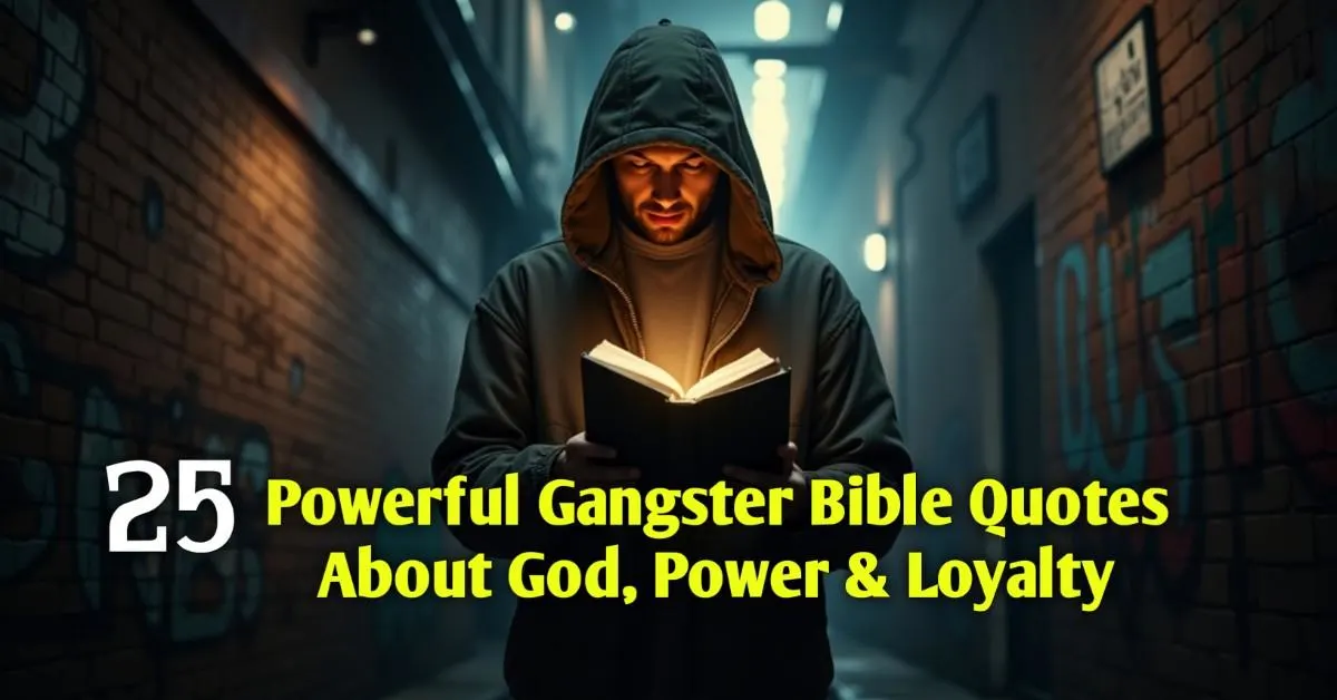 Gangster Bible Quotes