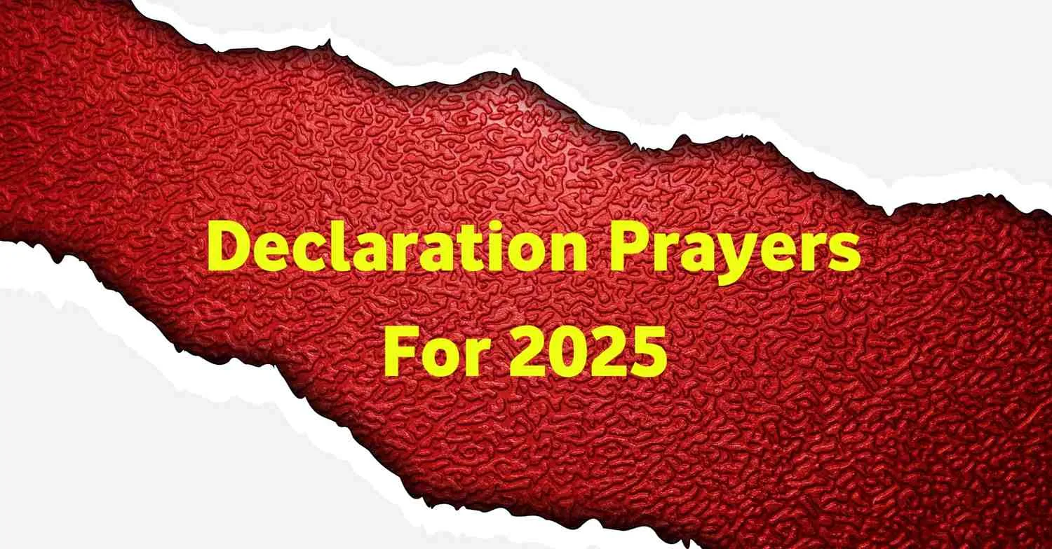 Declaration Prayers for 2025
