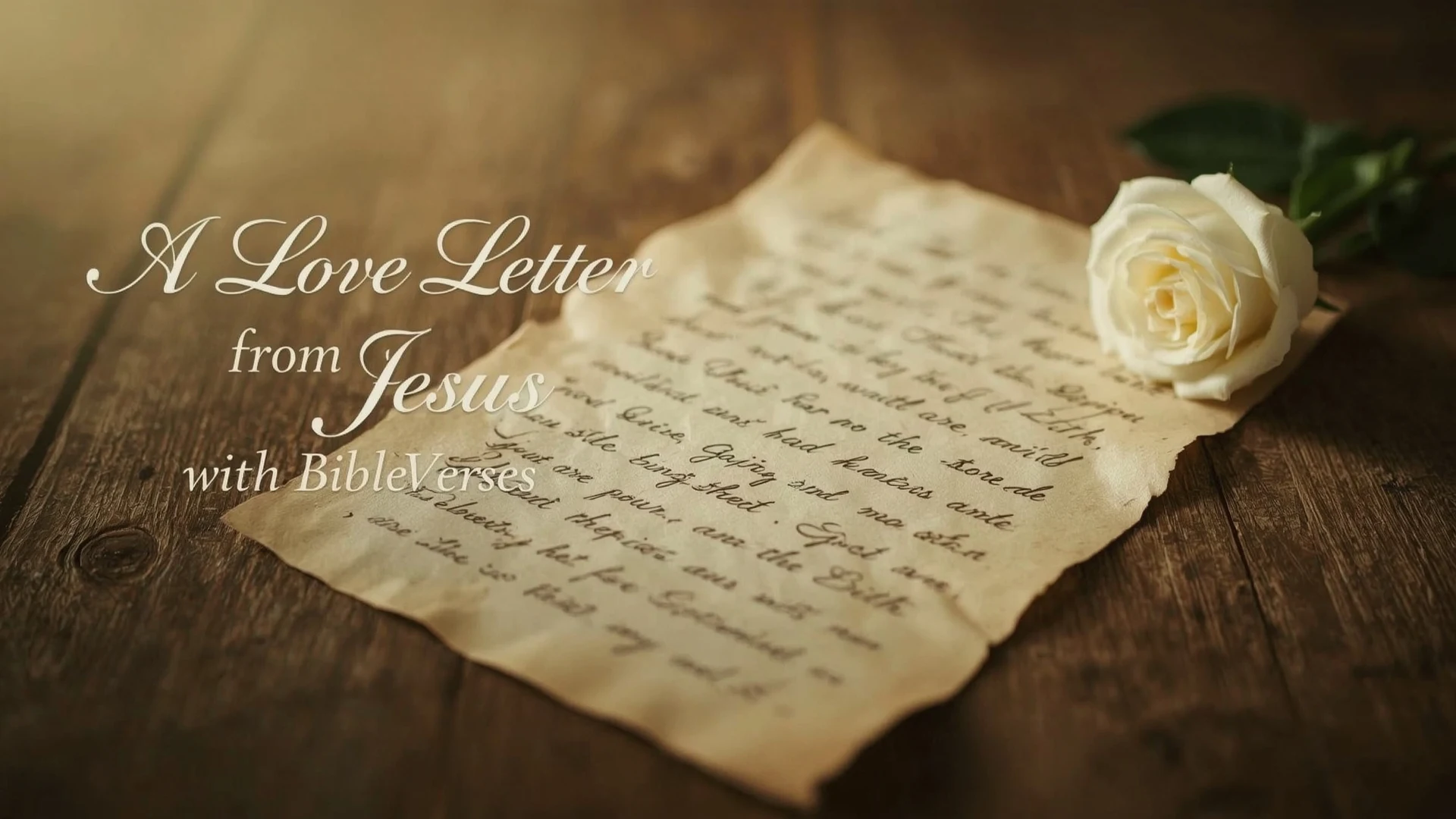 Love Letter from Jesus with Bible Verses for You Today