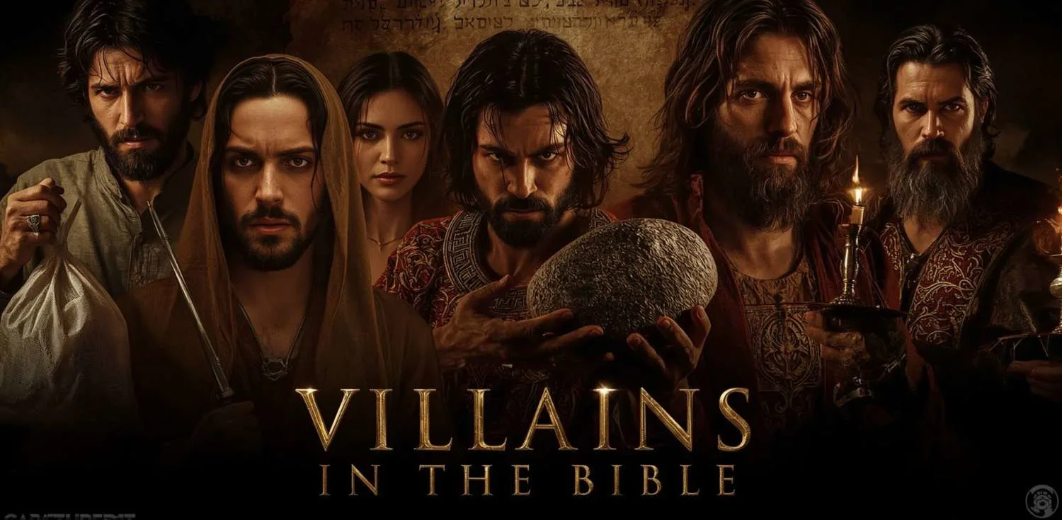 Villains in the Bible: 20 Evil Characters, Stories & Lessons with Bible Verses