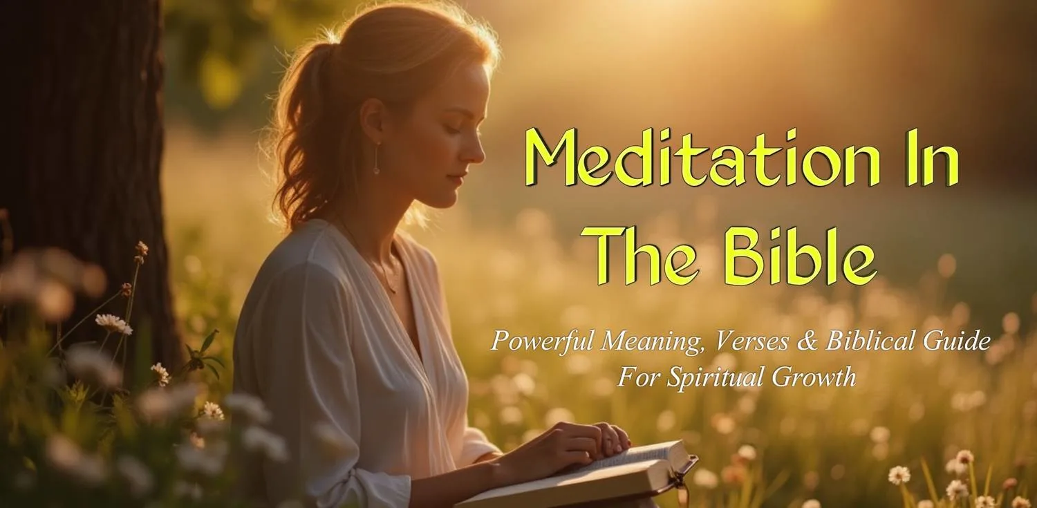 Meditation in Bible: Powerful Meaning, Verses & Biblical Guide for Spiritual Growth