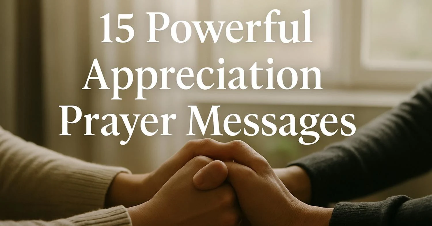 Appreciation Prayer Messages