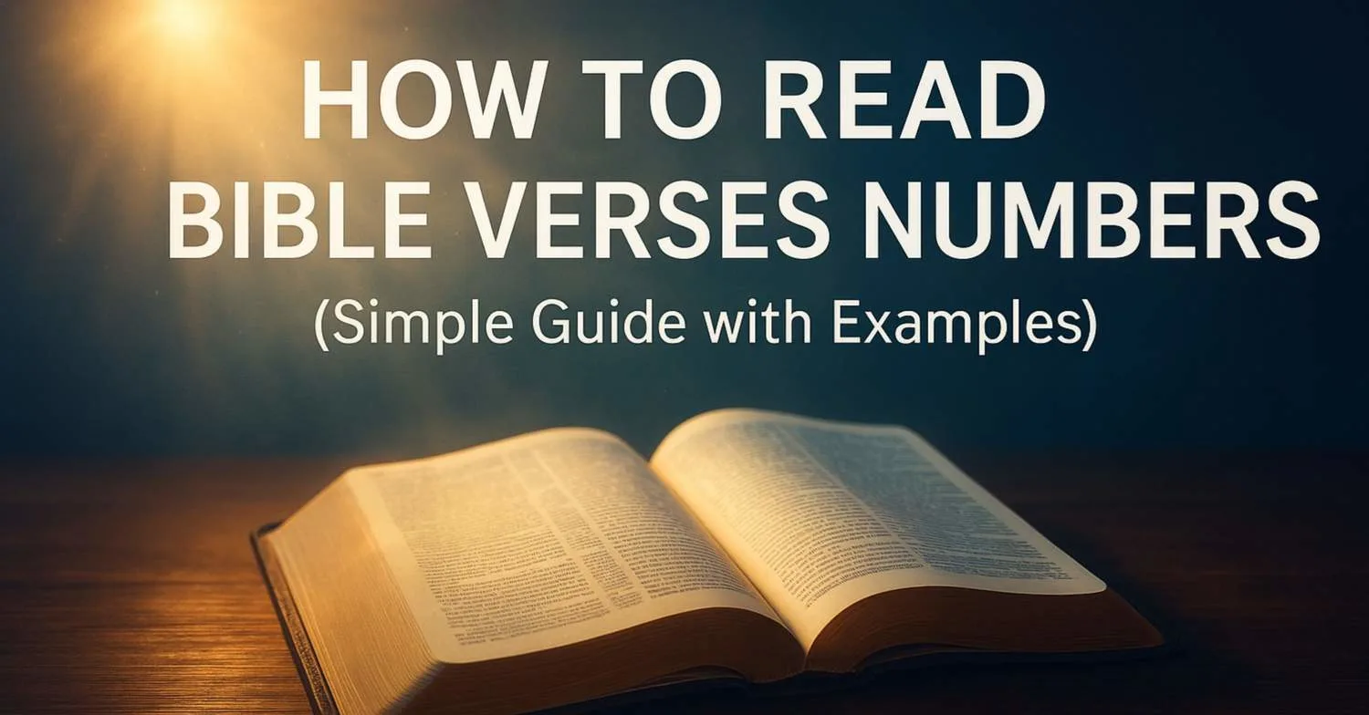How to Read Bible Verses Numbers