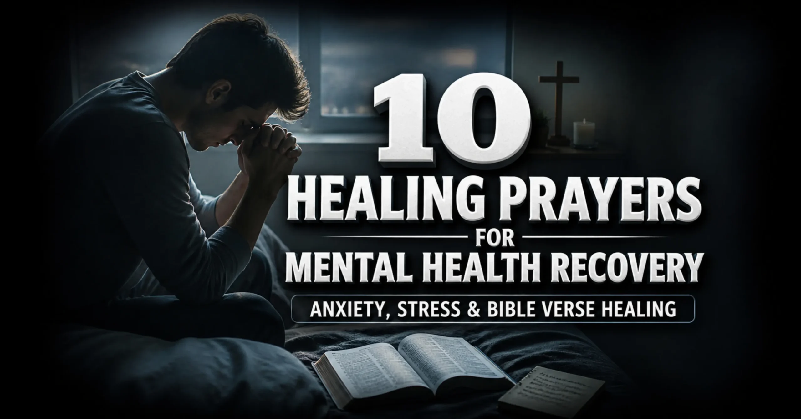 10 healing prayers for mental health recovery with Bible verses for anxiety stress and emotional peace