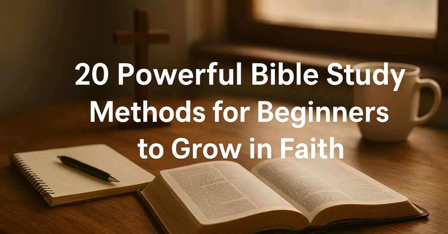 20 Powerful Bible Study Methods for Beginners to Grow in Faith