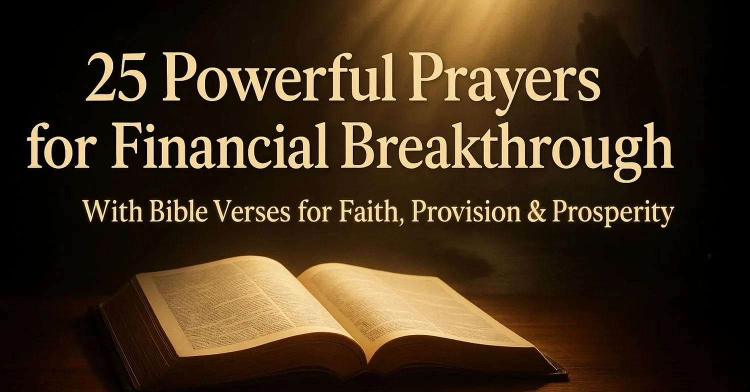 25 Powerful Prayers for Financial Breakthrough with Bible Verses