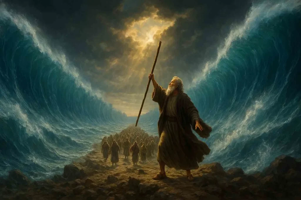 Crossing of the Red Sea Story of Moses in the Bible: Exodus, Ten Commandments & Lessons of Faith