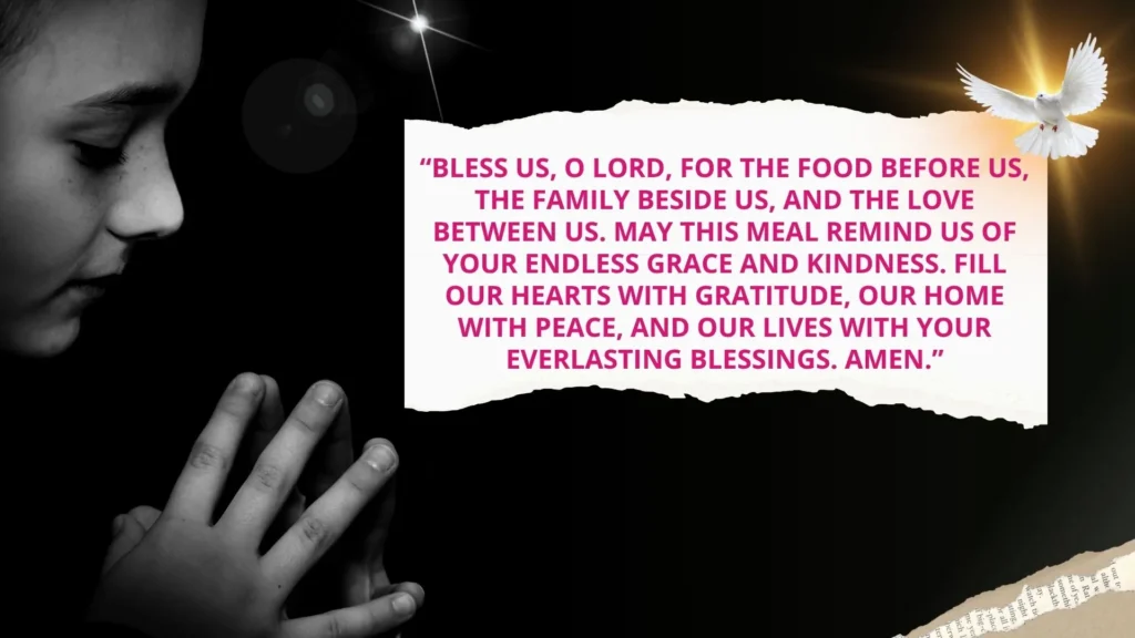 Bless Us O Lord Prayer Before Meals