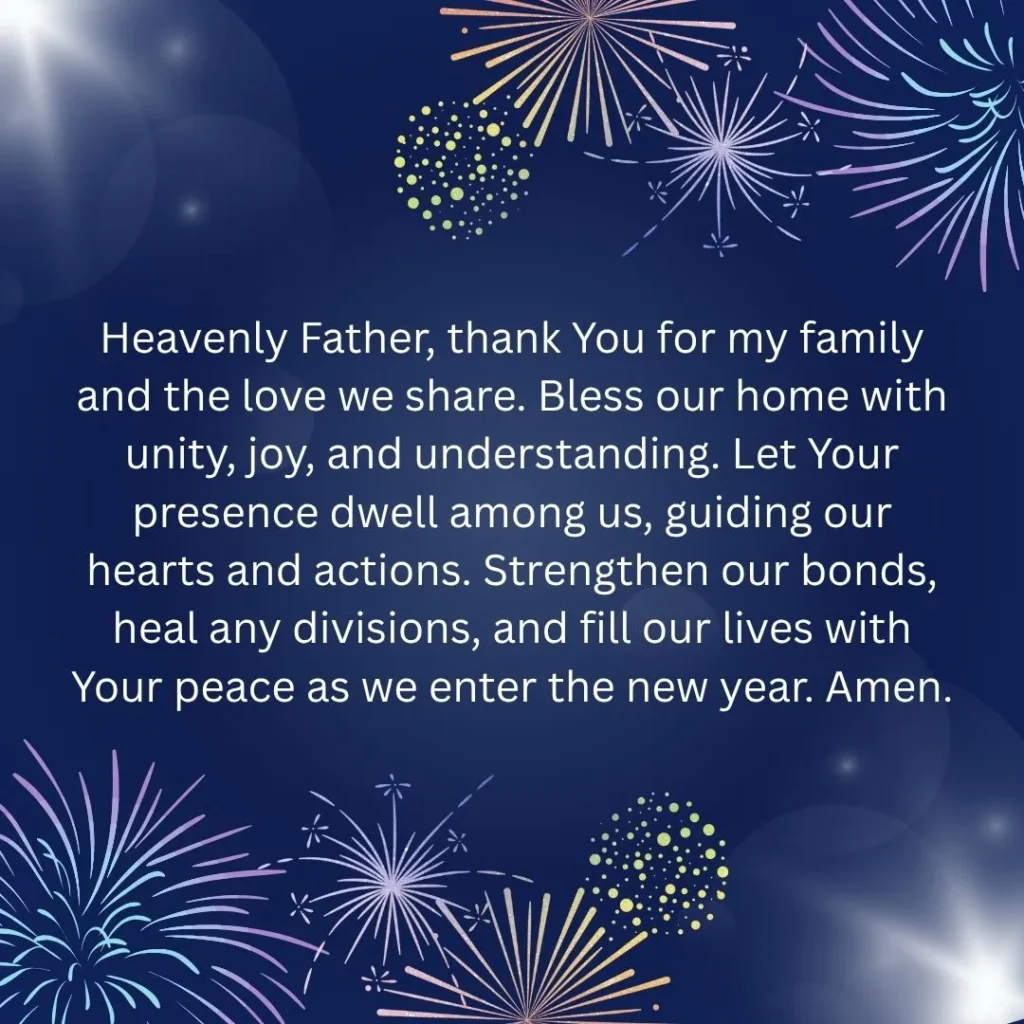 Prayers for End of the Year Blessings