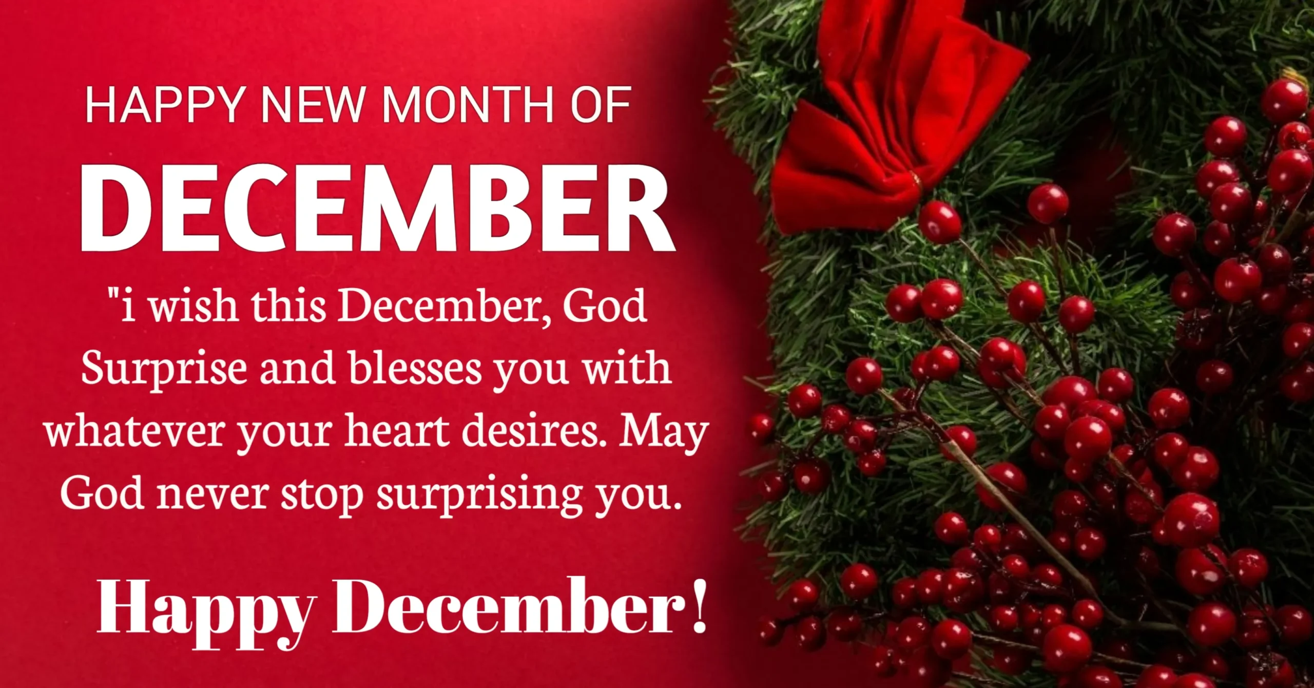 100 Heartfelt December New Month Wishes & Prayers