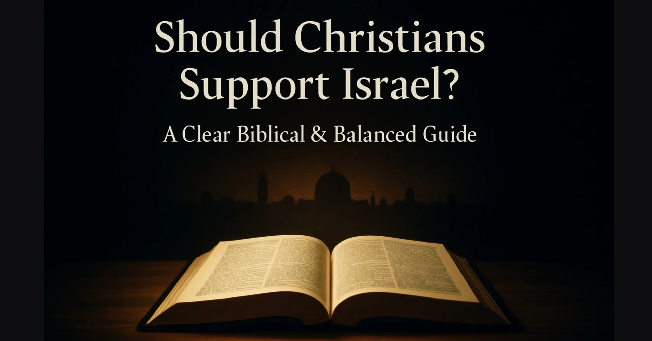 Should Christians Support Israel? A Clear Biblical & Balanced Guide (2026)