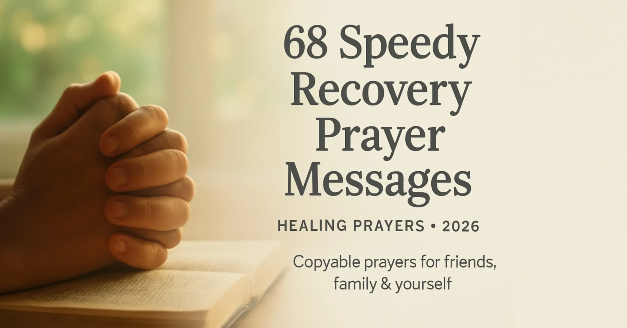 68 Speedy Recovery Prayer Messages Healing Prayers (2026)