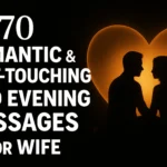 70 Romantic & Heart-Touching Good Evening Messages for Wife