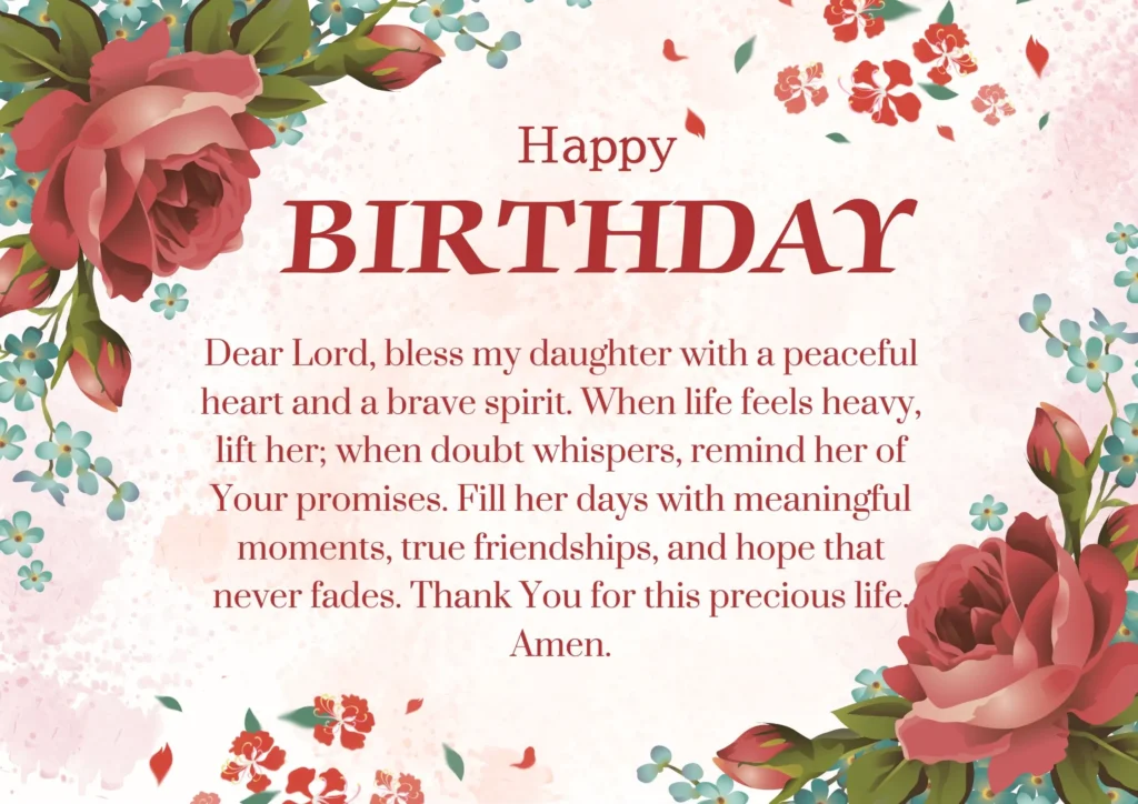 Birthday Prayer for My Daughter