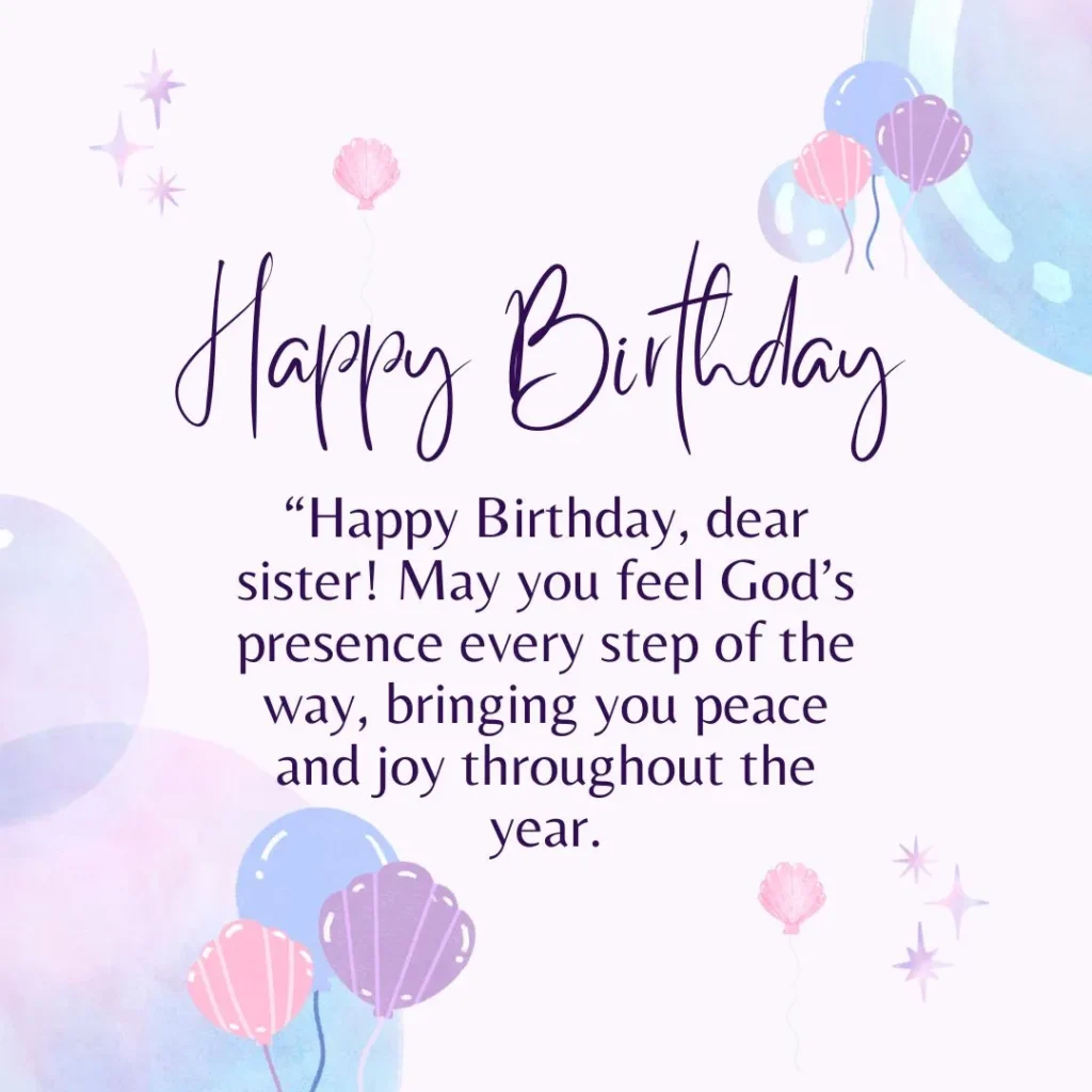 Birthday Prayer for My Sister