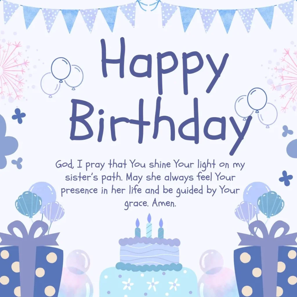 Birthday Prayer for Sister