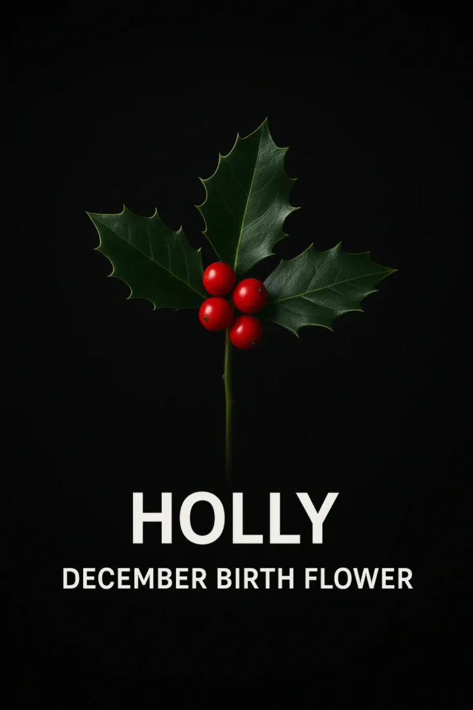 December Birth Flower - Holly