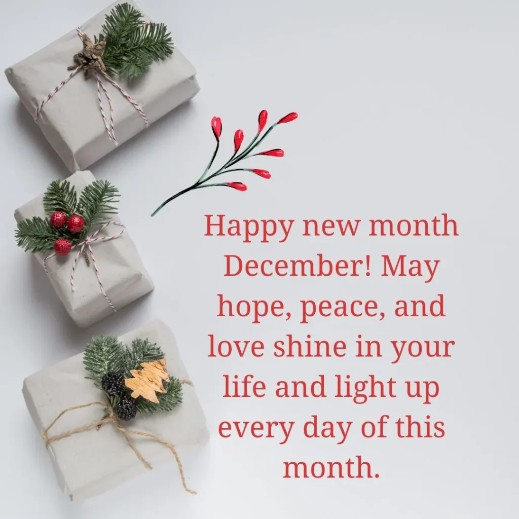 December New Month Wishes – A Fresh Start of Warm Blessings