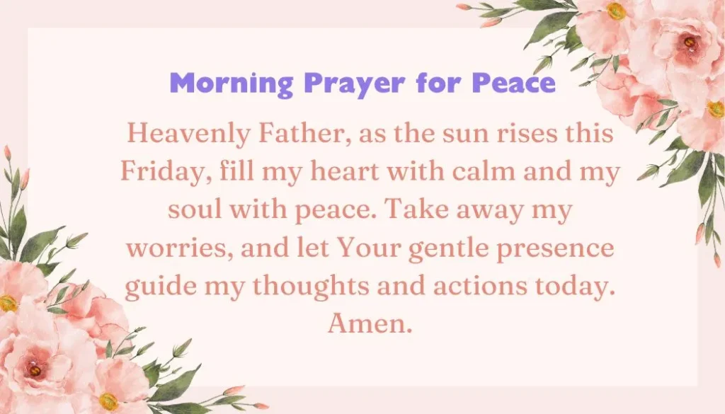 Friday Morning Prayer