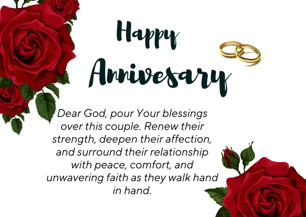 Happy Anniversary Prayer