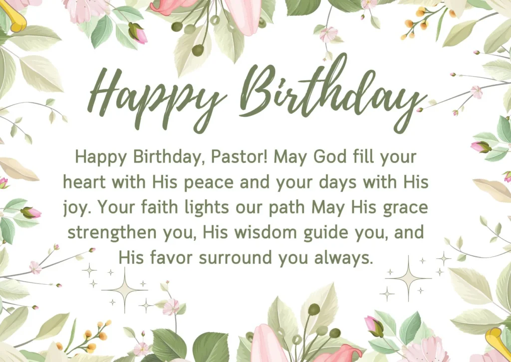 Happy Birthday Pastor Messages