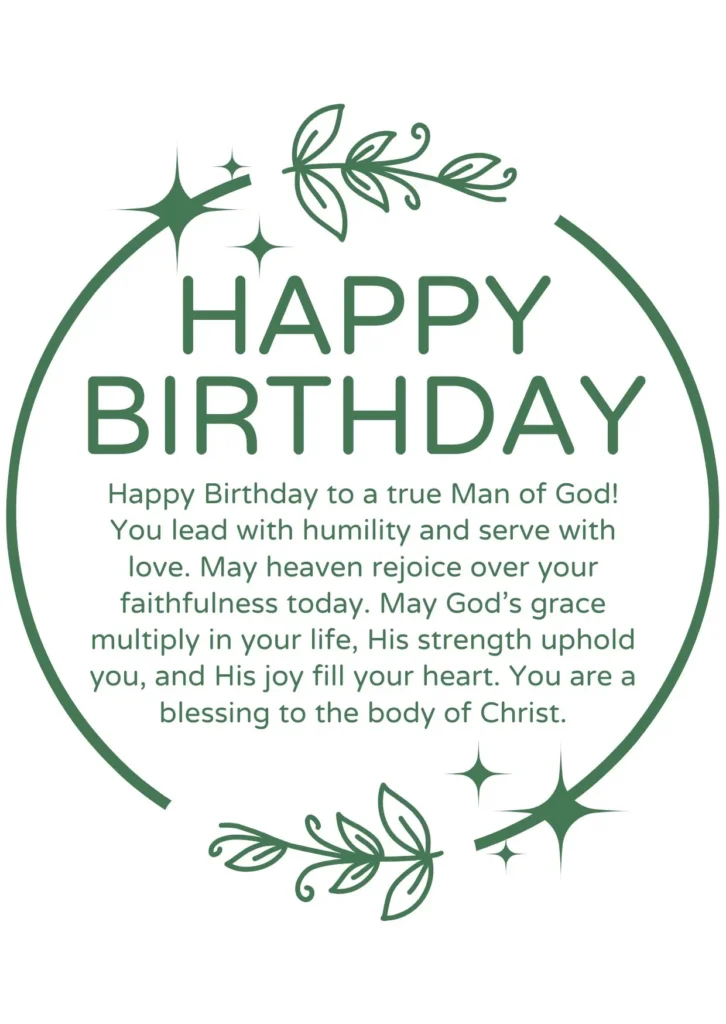 Happy Birthday Pastor Messages