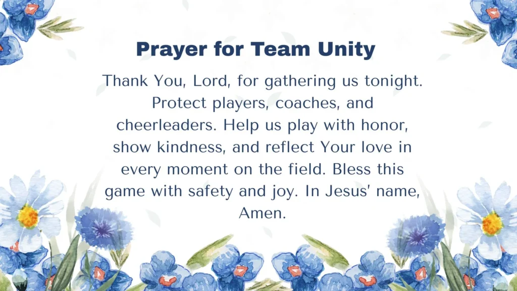 Prayer Before a Football Game