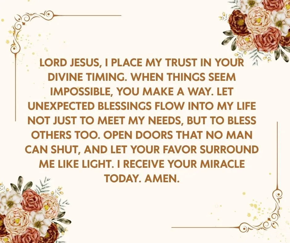 Prayer For Money Blessing