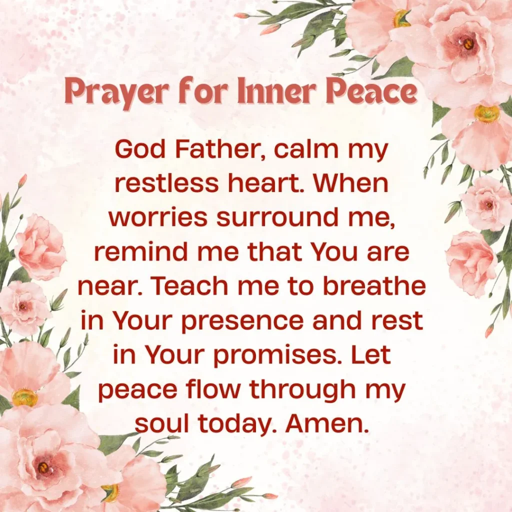 Prayer for Inner Peace