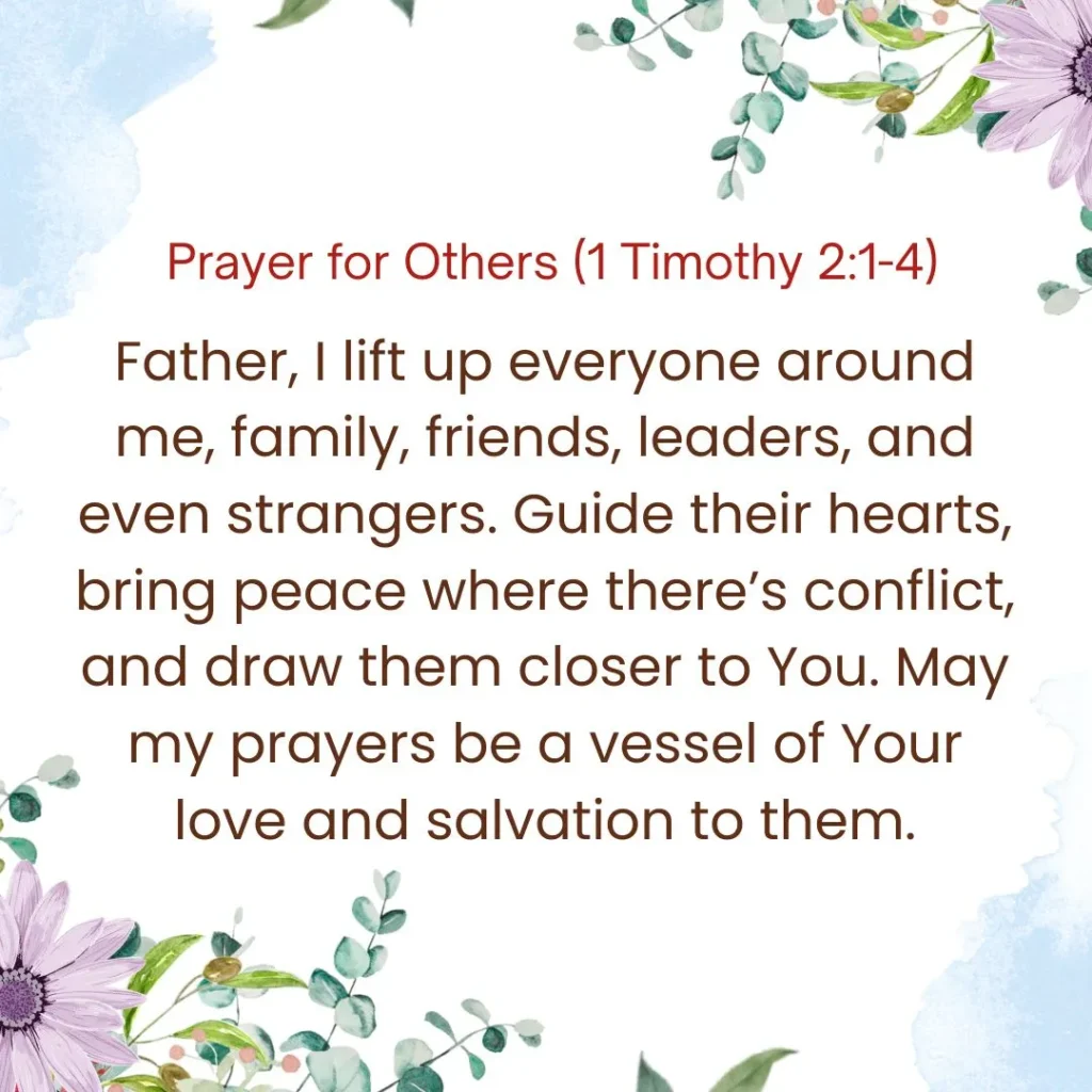 Prayer for Others (1 Timothy 21-4)