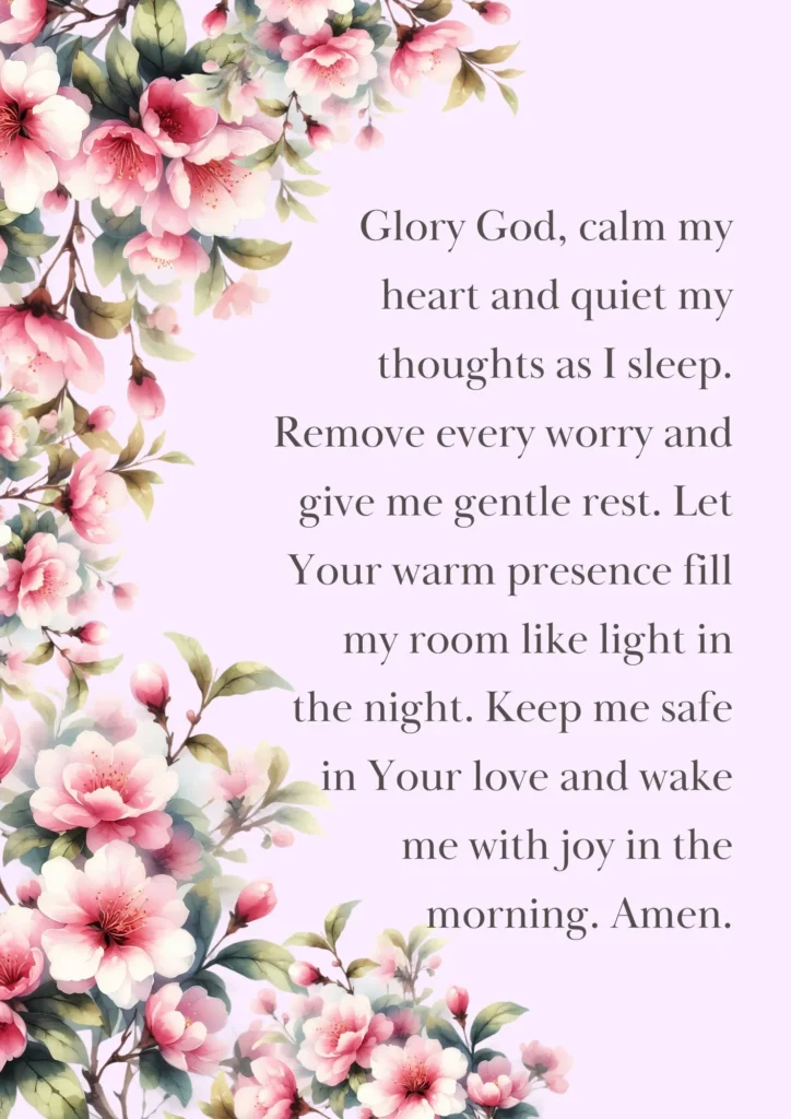 Prayer for Rest, Peace & Comfort