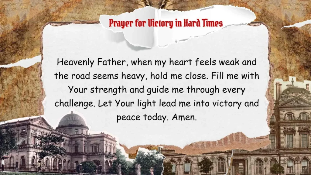 Prayers for hard time