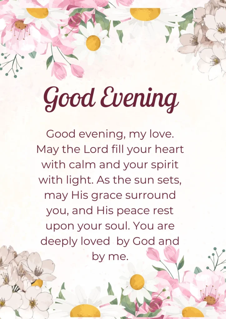 Cute Good Evening Messages for Wife