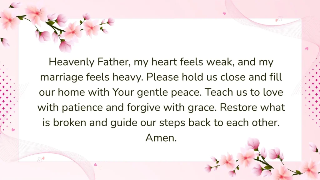  Urgent Prayer for Troubled Marriage