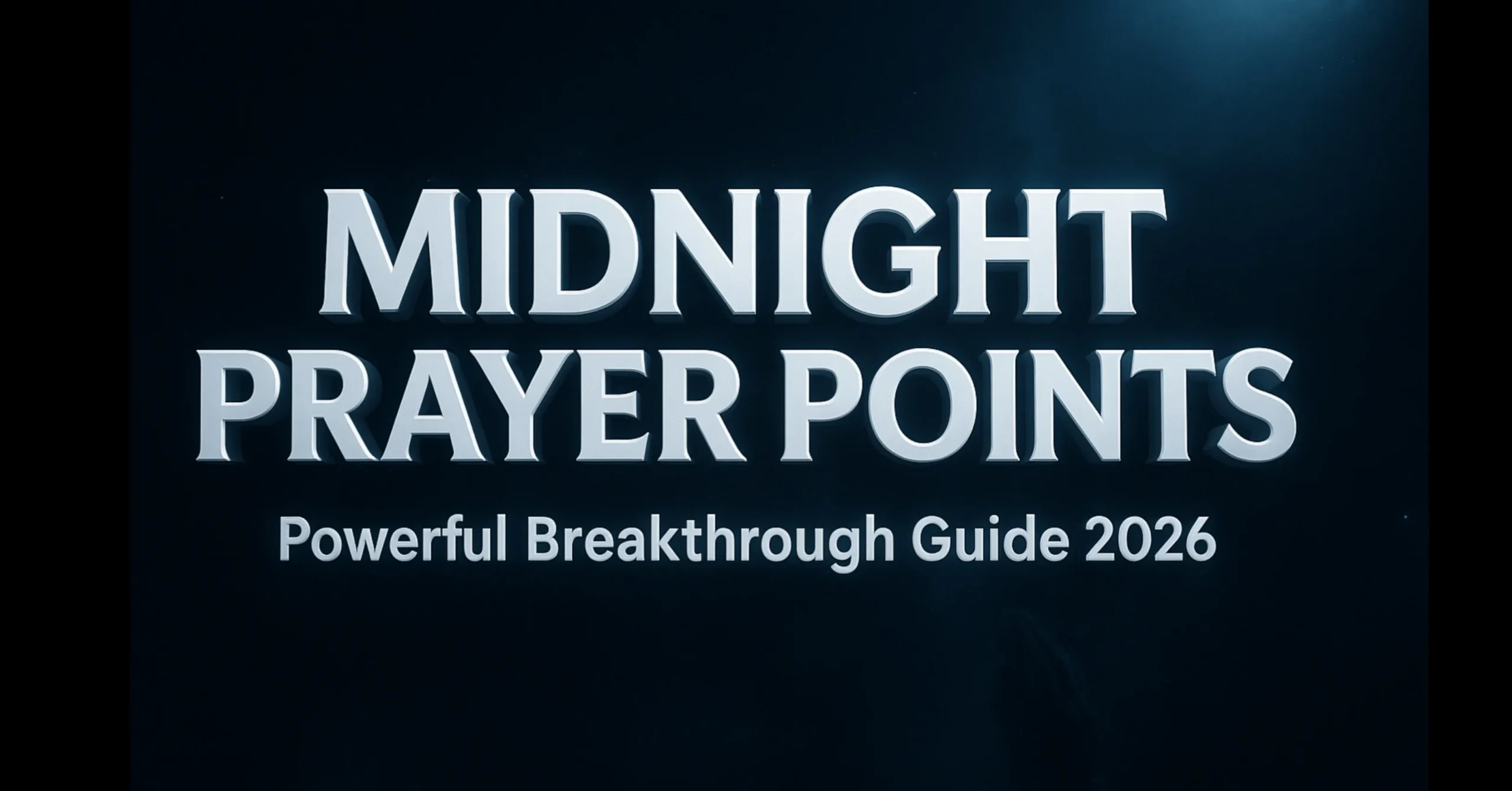 25 Powerful Midnight Prayer Points for Breakthrough (Complete 2026 Guide)