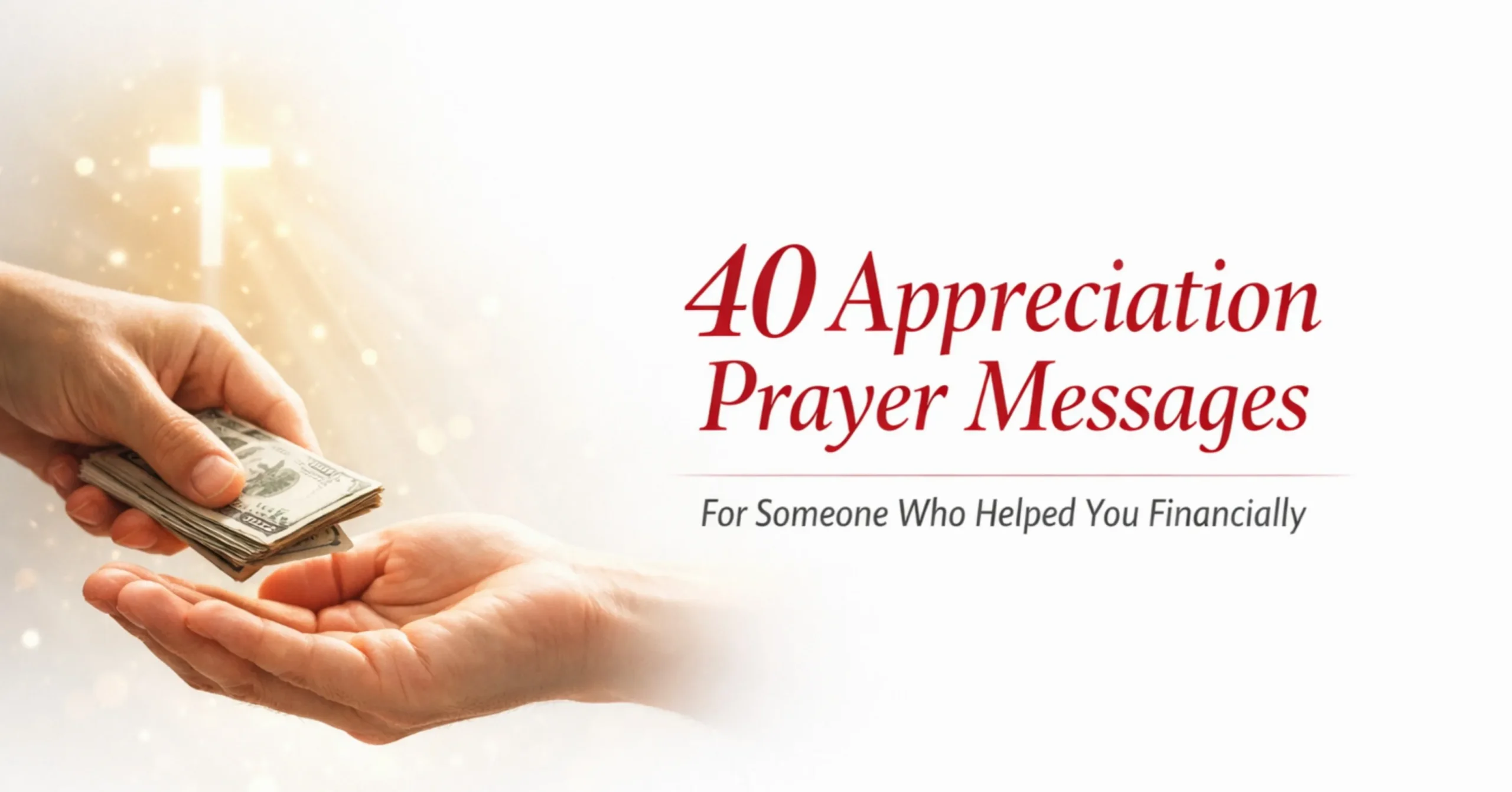 40 Powerful Appreciation Prayer Messages for Someone Who Helped You Financially