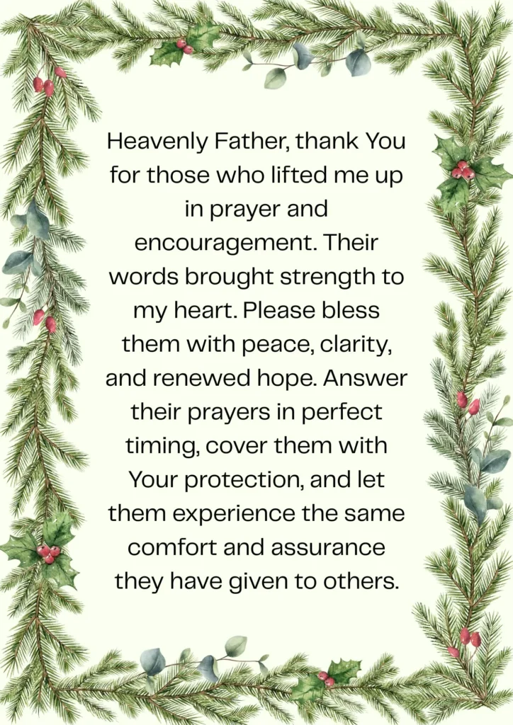 Appreciation Prayer for Prayers and Blessings Received